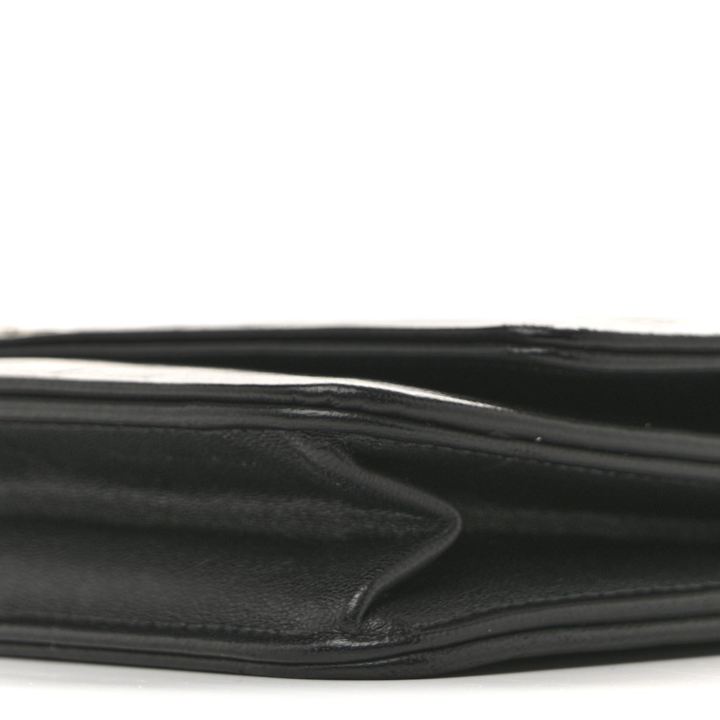 Lambskin Camellia Embossed Wallet on Chain WOC