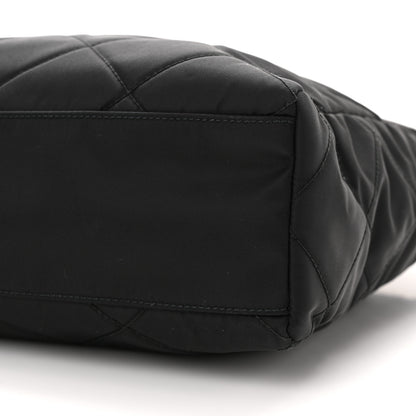 Prada Re-Nylon Stitched Re-Edition 1995 Chaine Medium Tote Bag Black 9 of 9