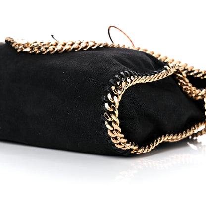 Stella McCartney Embellished Shaggy Deer Small Falabella Fold Over Tote Black 8 of 12