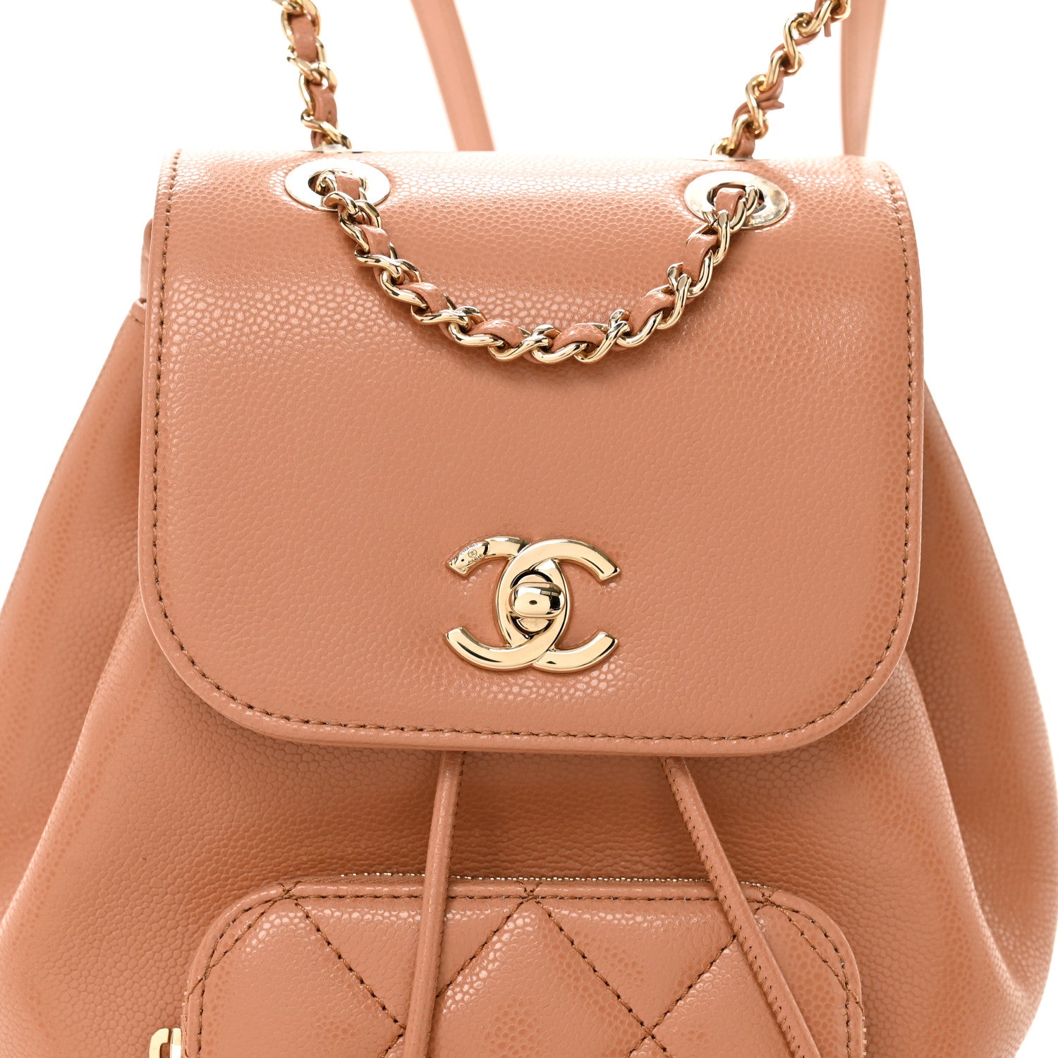 Chanel Caviar Quilted Mini Business Affinity Backpack Brown 8 of 10