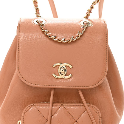 Chanel Caviar Quilted Mini Business Affinity Backpack Brown 8 of 10