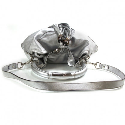 Gucci Leather Large Indy Silver 6 of 10