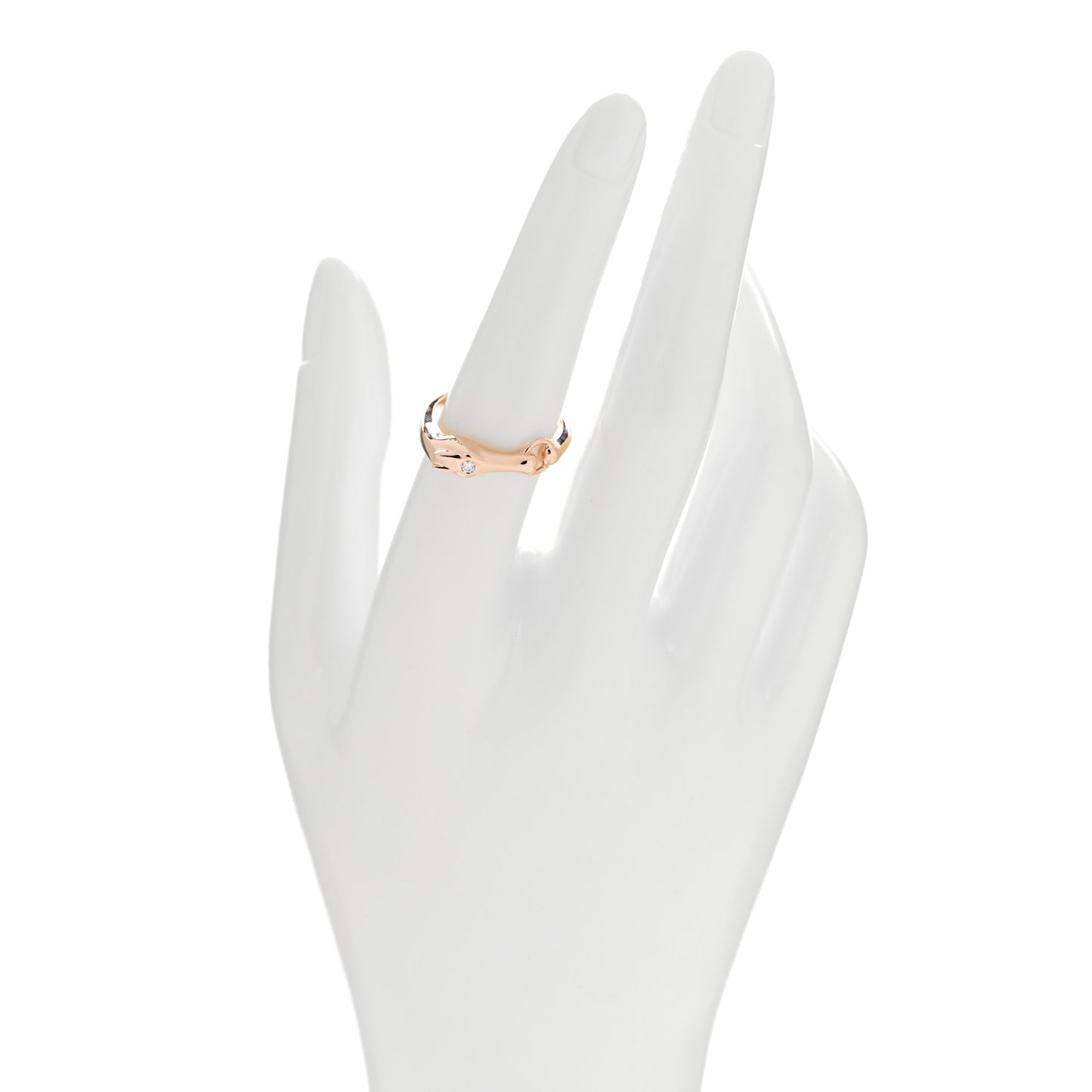 18K Rose Gold Diamond TPM Galop Ring 54 7
