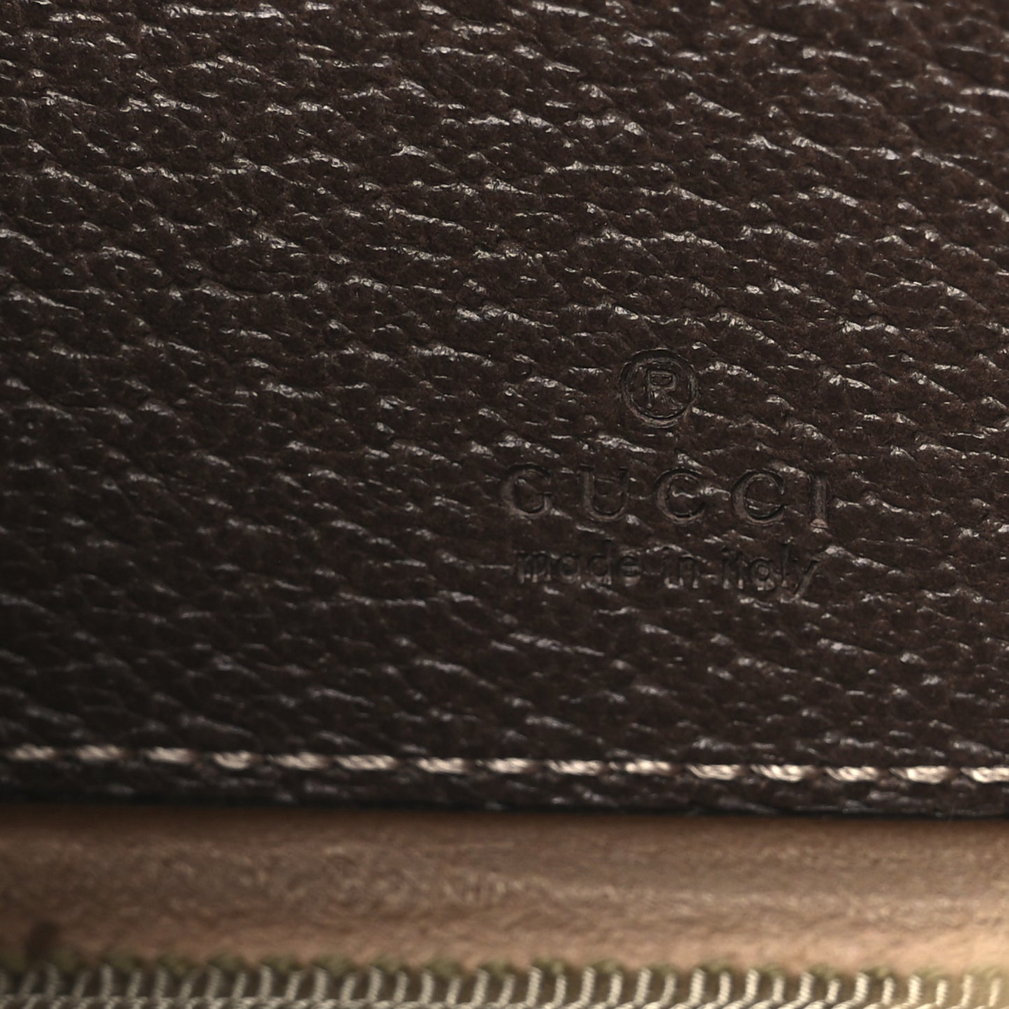 GG Supreme Monogram Ophidia Belted iPhone Case 95 38 Dark Brown