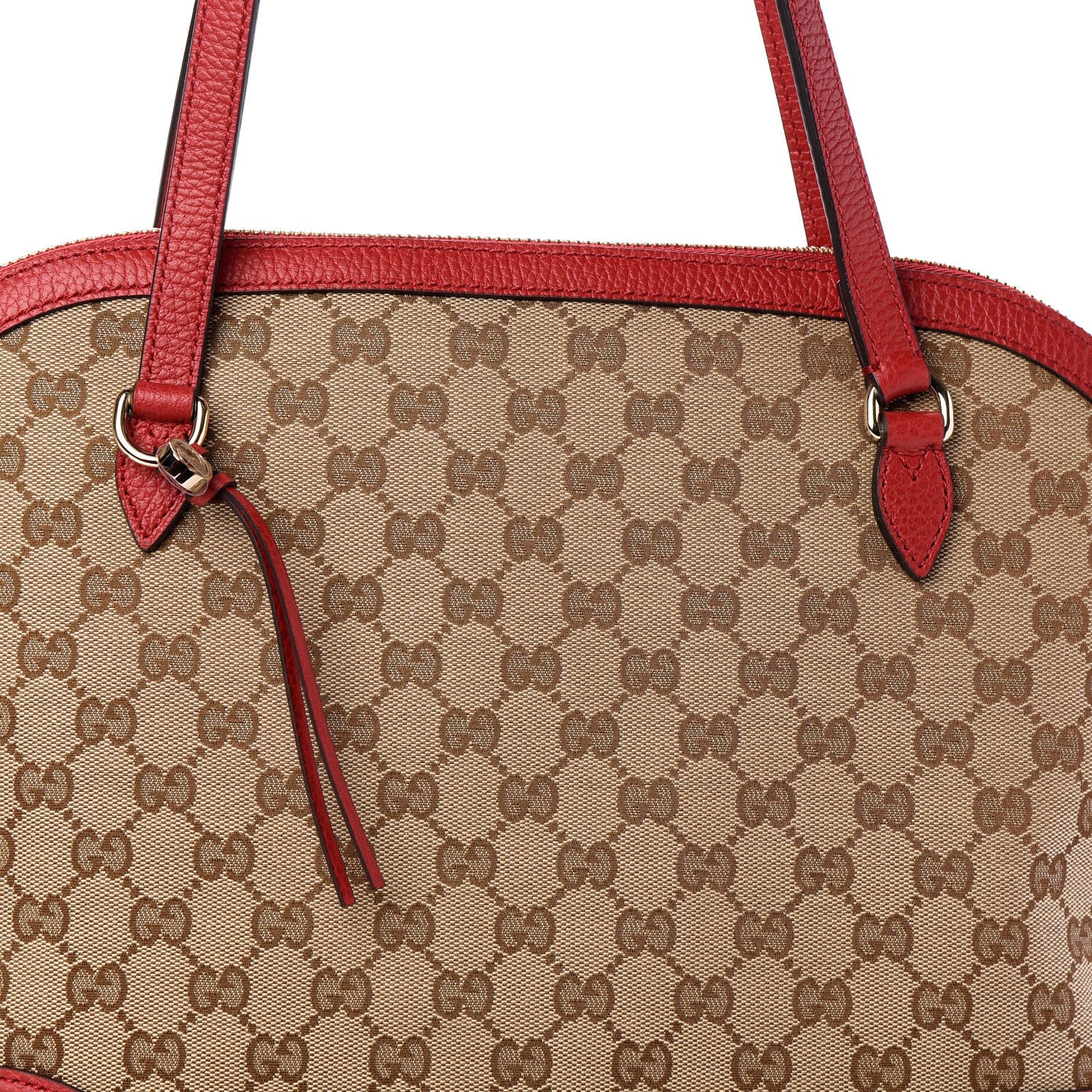 Gucci Monogram Medium Bree Shoulder Bag Red 7 of 9