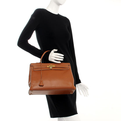 Hermes Courchevel Kelly Retourne 35 Gold 2 of 34