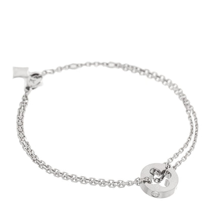 Louis Vuitton 18K White Gold Empreinte Chain Bracelet 1 of 5