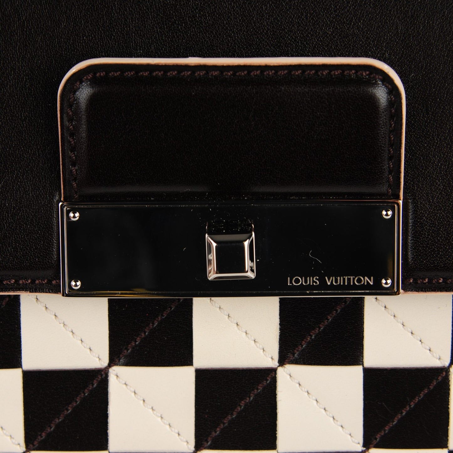 Damier Mosaic Enveloppe East West Brown