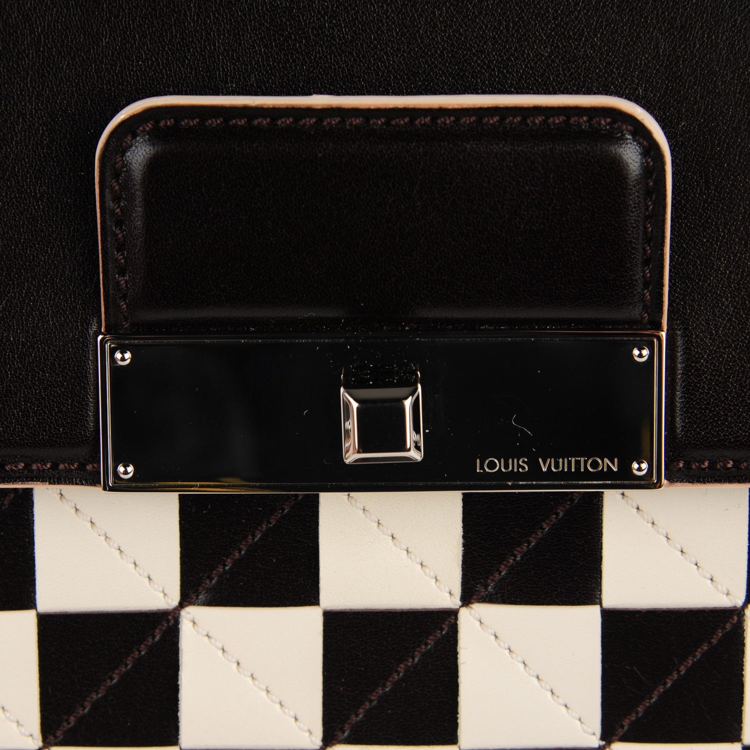 Louis Vuitton Damier Mosaic Enveloppe East West Brown 9 of 17