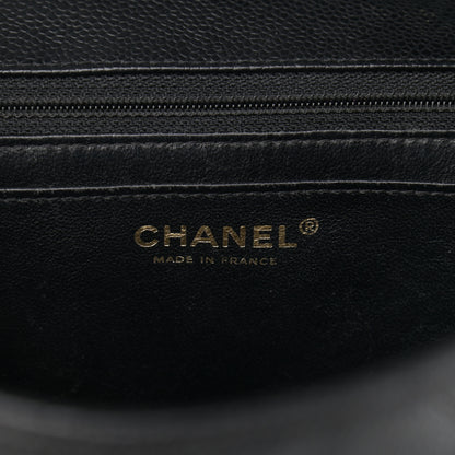 Chanel Caviar Quilted Jumbo Single Flap Black 5 of 14
