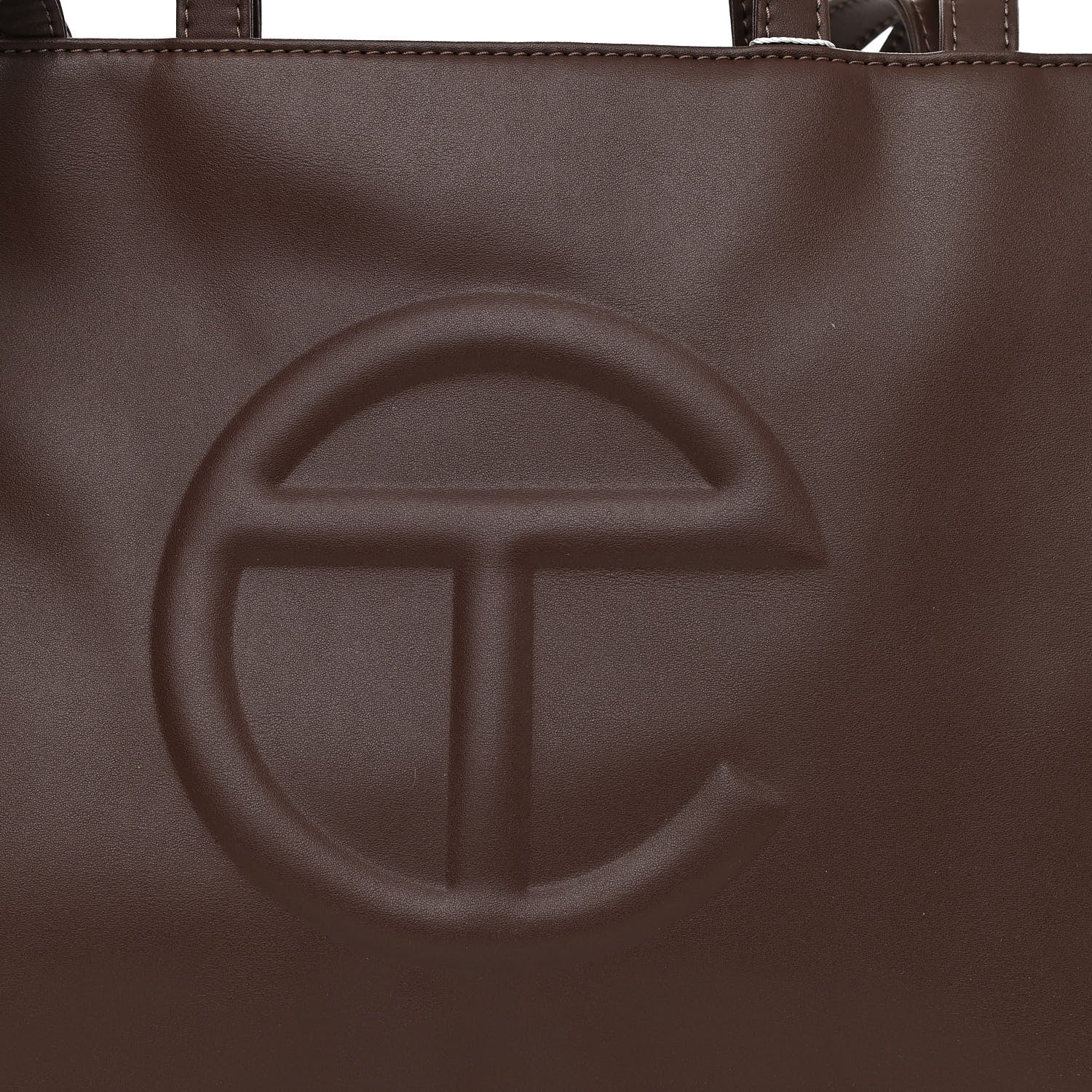 Telfar Vegan Leather Medium Shopping Bag Chocolate 8 of 10