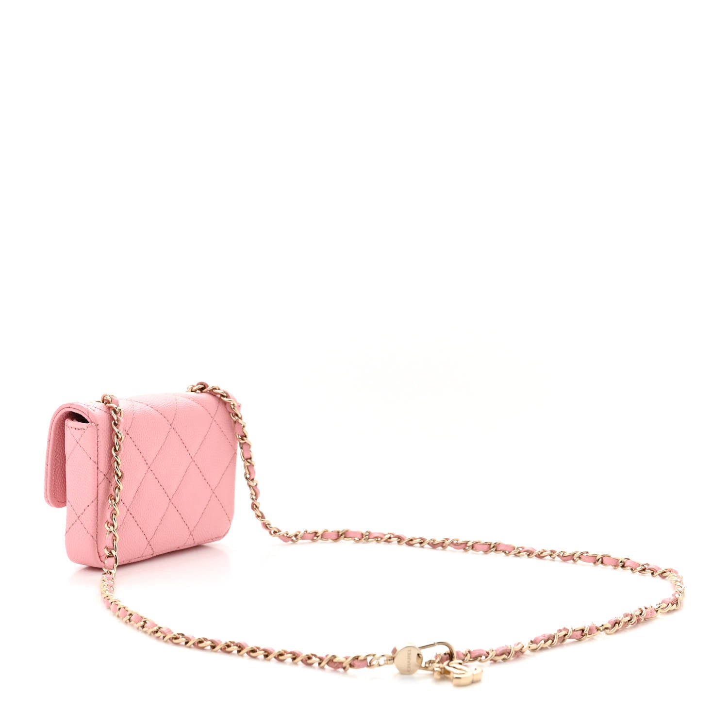 Chanel Caviar Quilted Mini Chain Belt Bag Light Pink 3 of 11