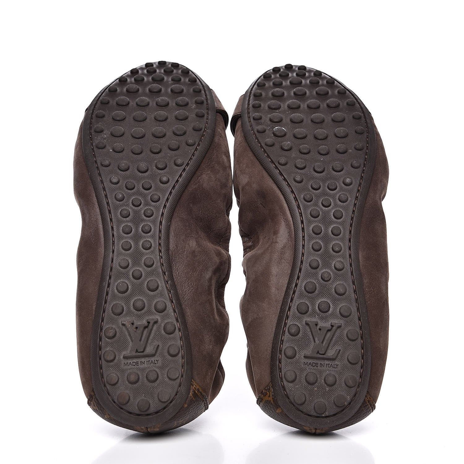Louis Vuitton Monogram Suede Lucky Ballerina Flats 39 Brown 5 of 8