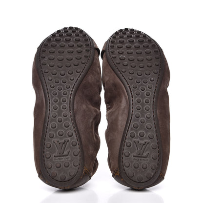 Louis Vuitton Monogram Suede Lucky Ballerina Flats 39 Brown 5 of 8
