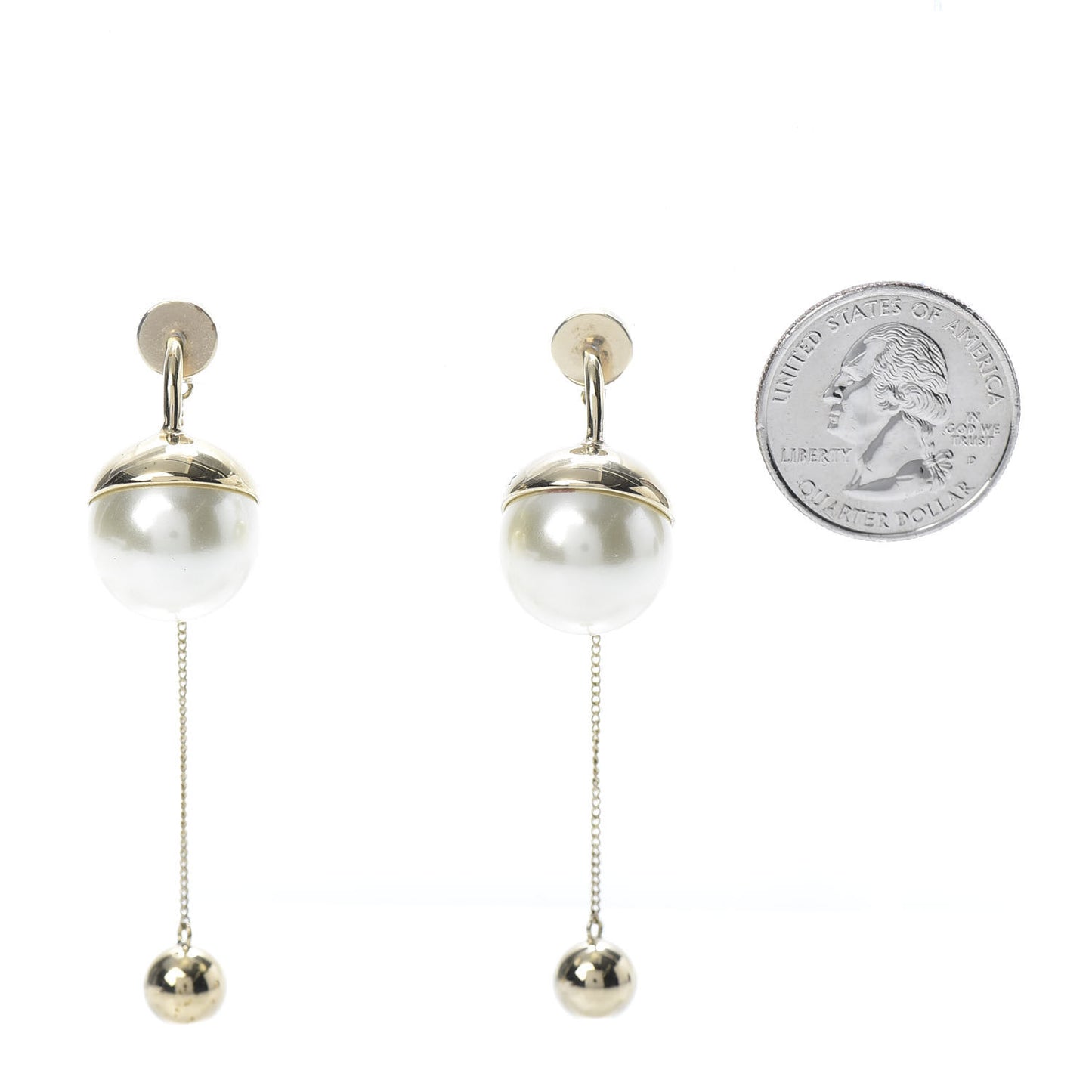 Pearl Mise En Dior Tribal Drop Earrings Gold