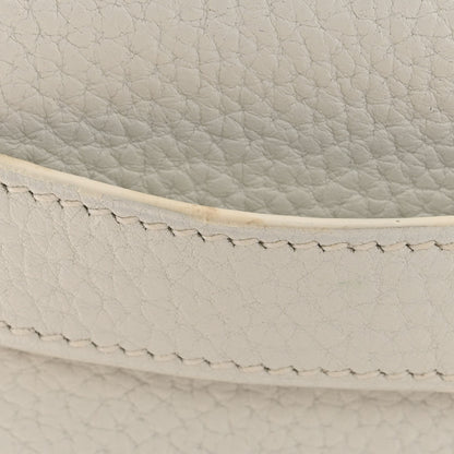 Hermes Taurillon Clemence Shoulder Kelly 40 White 11 of 14