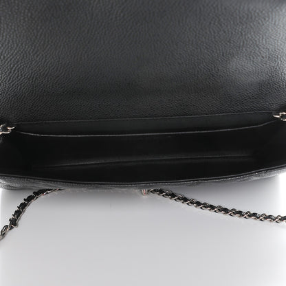 Chanel Caviar Quilted Clutch With Chain Flap Black 6 of 9