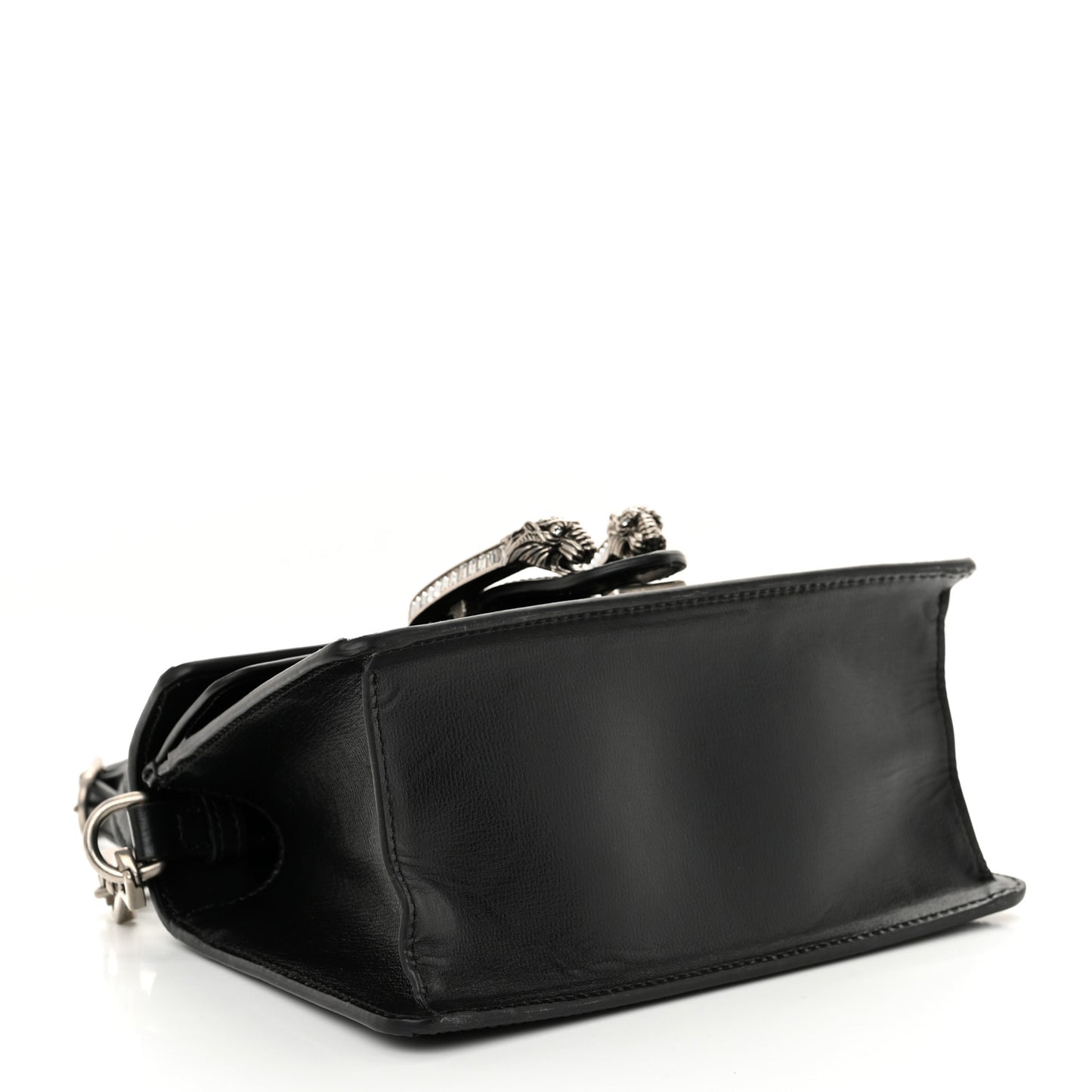 Satin Crystal GG Monogram Mini Dionysus Top Handle Bag Black