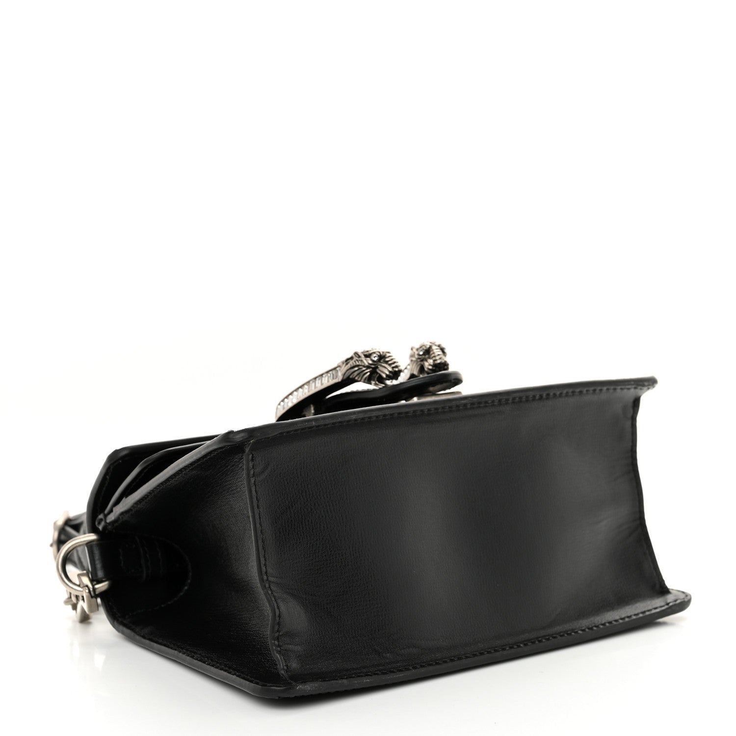 Gucci Satin Crystal GG Monogram Mini Dionysus Top Handle Bag Black 4 of 12