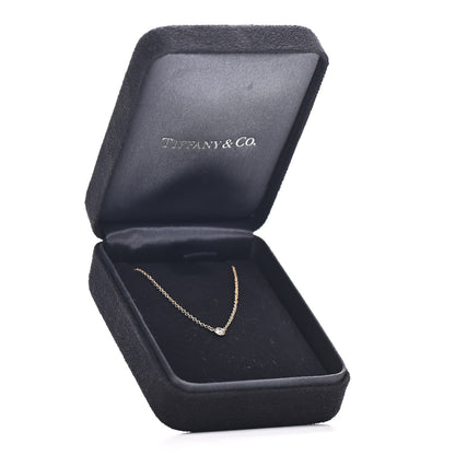 Tiffany 18K Yellow Gold Diamond .05ct Elsa Peretti Diamonds by the Yard Pendant Necklace 5 of 5