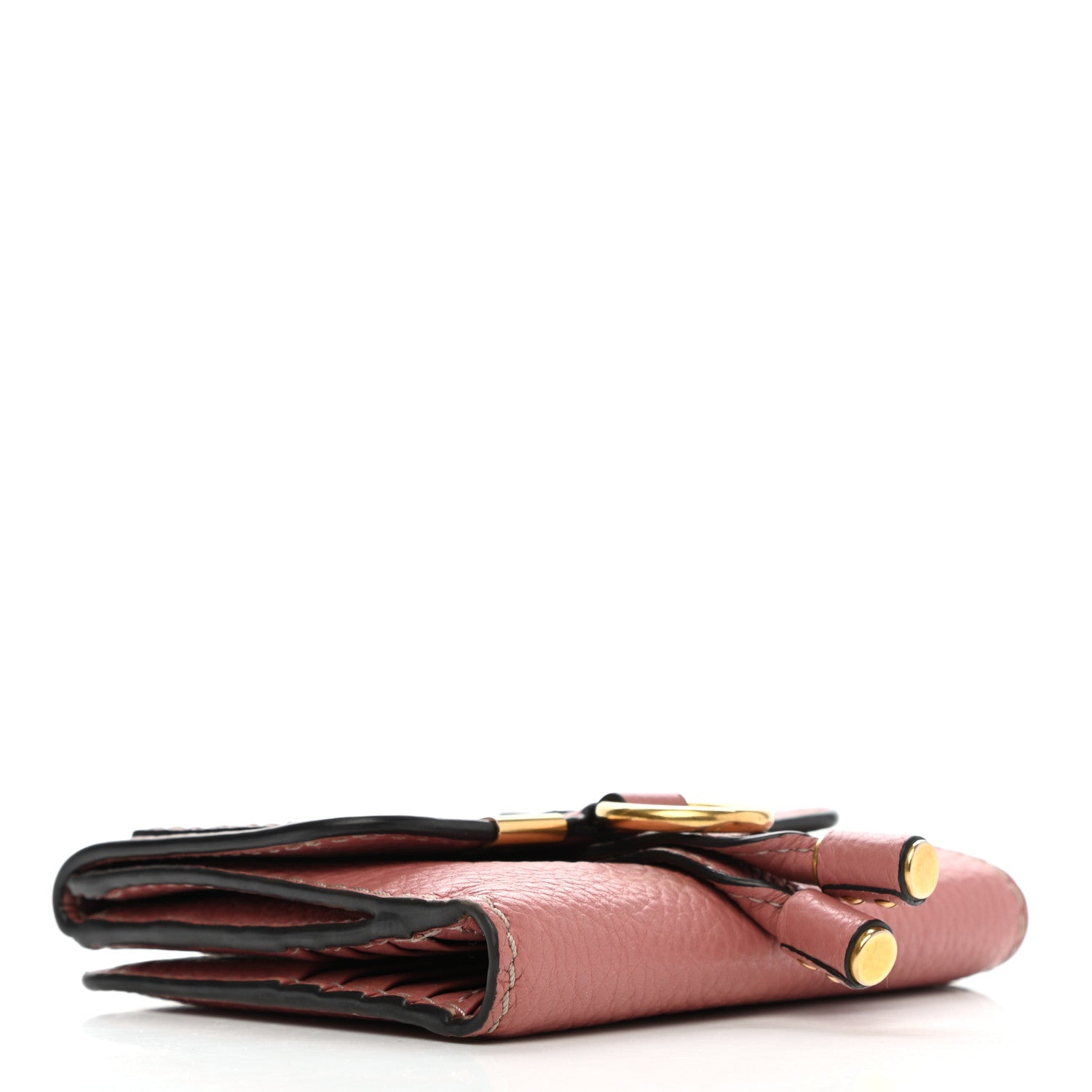 Chloe Grained Calfskin Marcie Square Wallet Pink 4 of 11