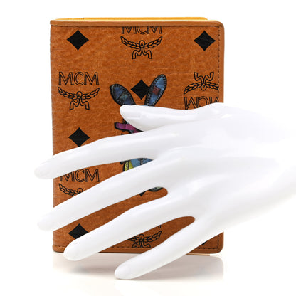 MCM Visetos Rabbit Passport Holder Cognac 2 of 7