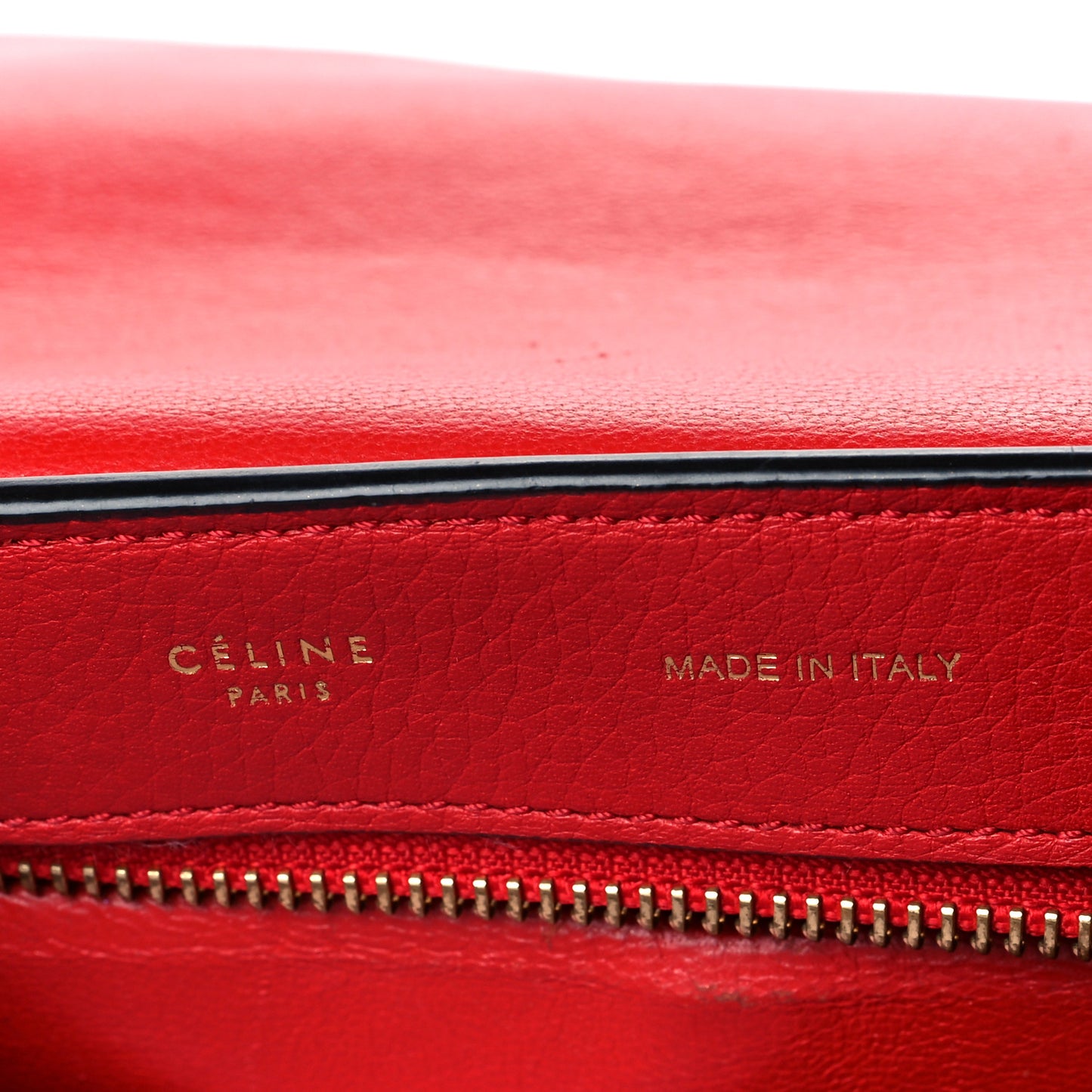 Drummed Calfskin Suede Medium Trapeze Coquelicot