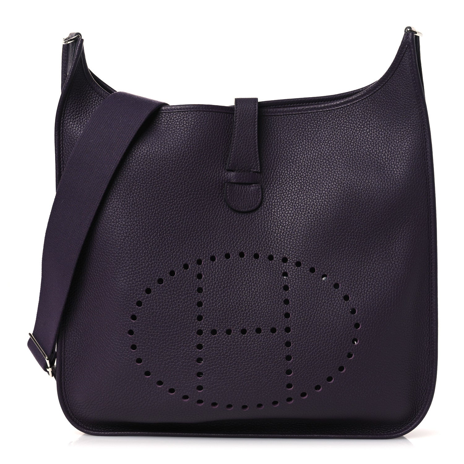 Hermes Taurillon Clemence Evelyne III TGM Prune 1 of 10