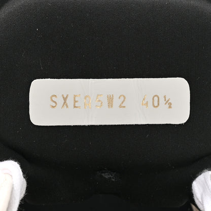 Valentino Garavani Suede Neoprene Mesh Womens Ready Go Runner Sneakers 40.5 Light Ivory Black 9 of 10