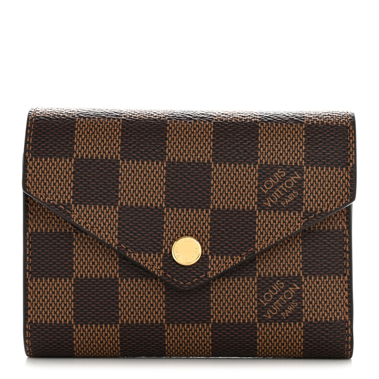 Damier Ebene Victorine Wallet Red