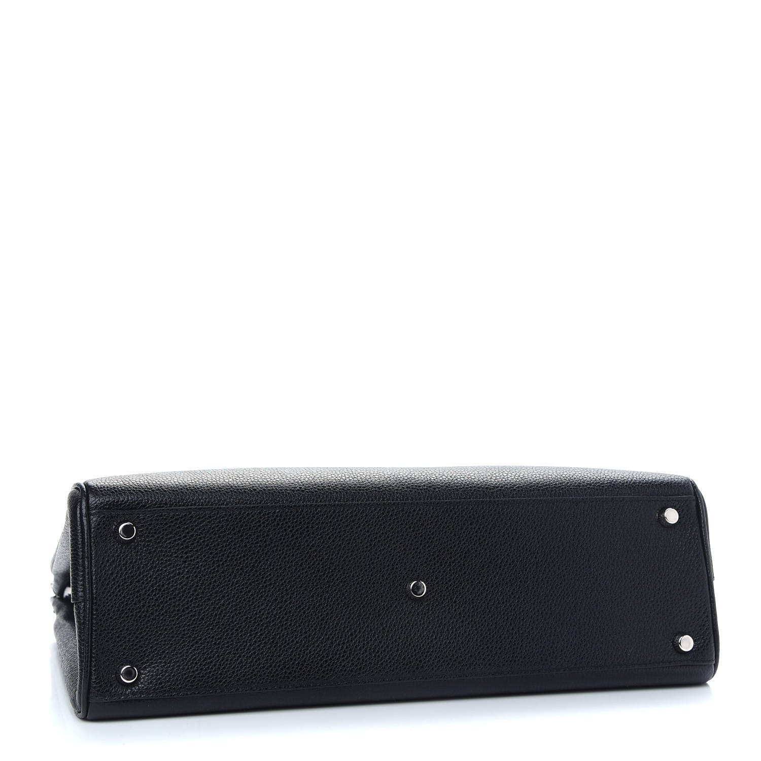 Gucci Grainy Calfskin Medium Zumi Interlocking GG Horsebit Top Handle Bag Black 4 of 9