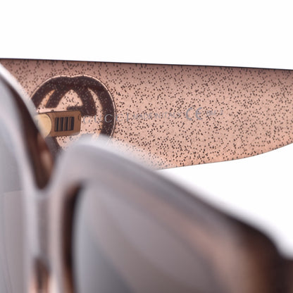 Gucci Acetate Glitter Optyl Square Sunglasses GG3837/F/S Brown Pink 6 of 8