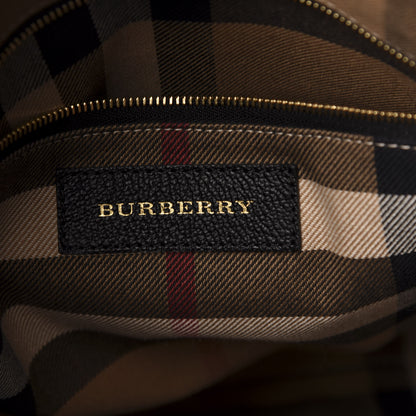 Burberry Grainy Calfskin Small Elmstone Hobo Black 6 of 10