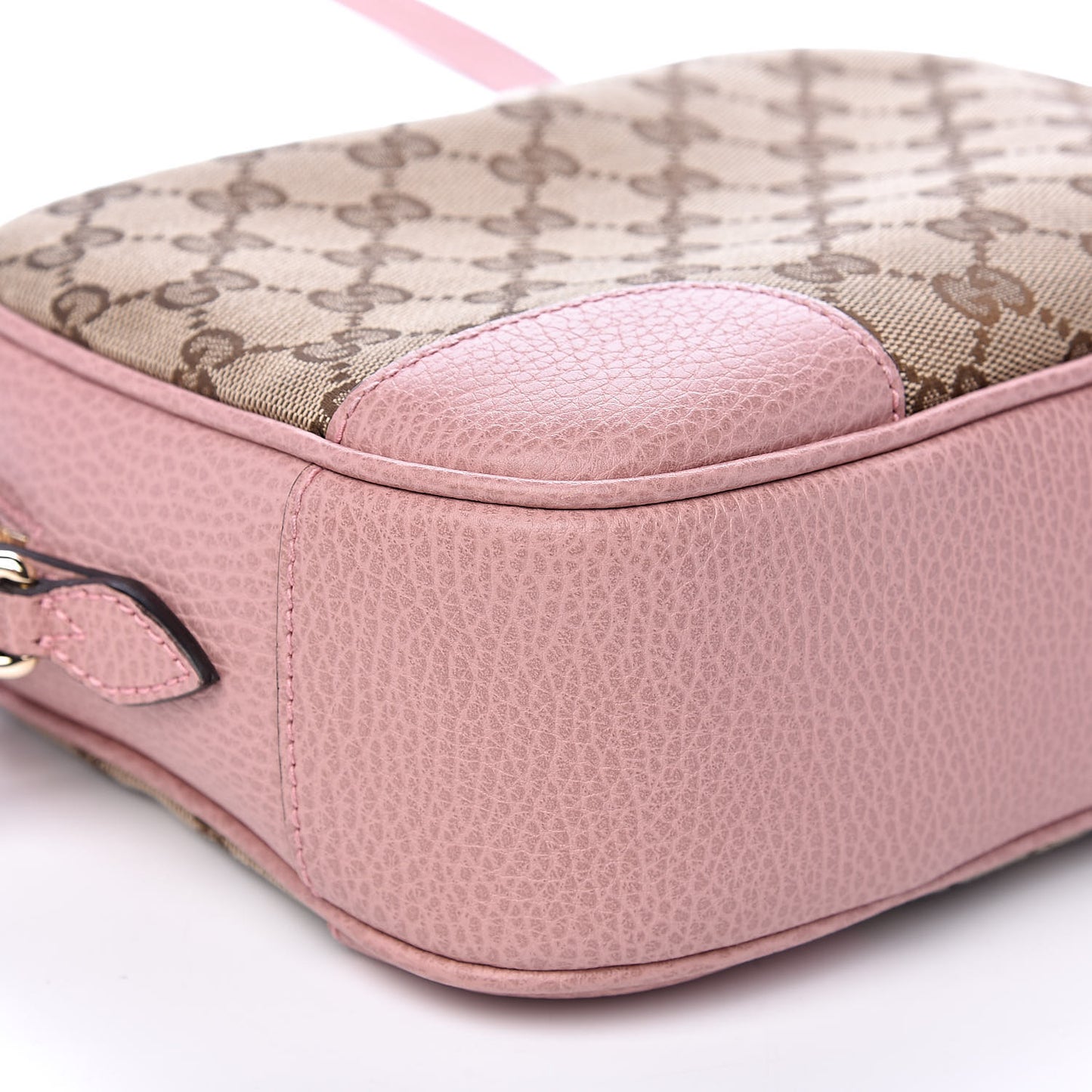 Monogram Mini Bree Messenger Bag Beige Soft Pink