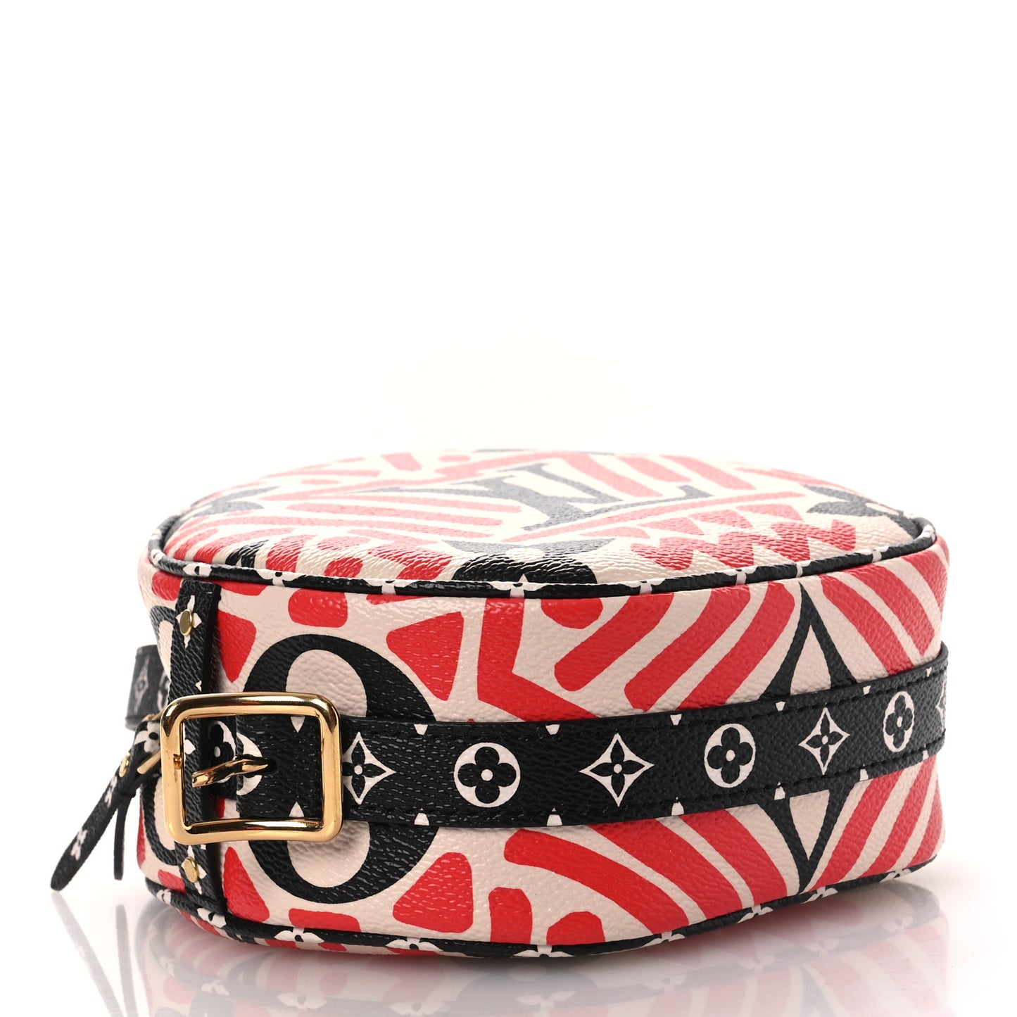 Monogram Giant Crafty Boite Chapeau Souple PM Creme Rouge Black