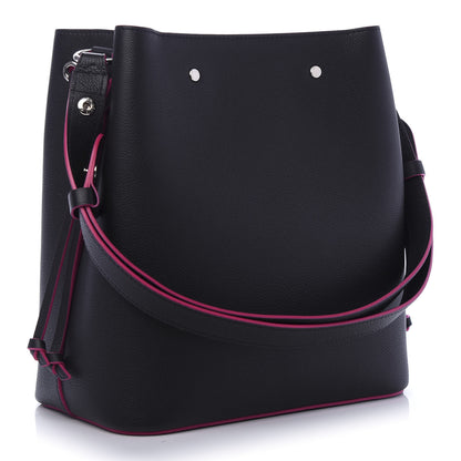 Louis Vuitton Calfskin Lockme Bucket Black 3 of 11