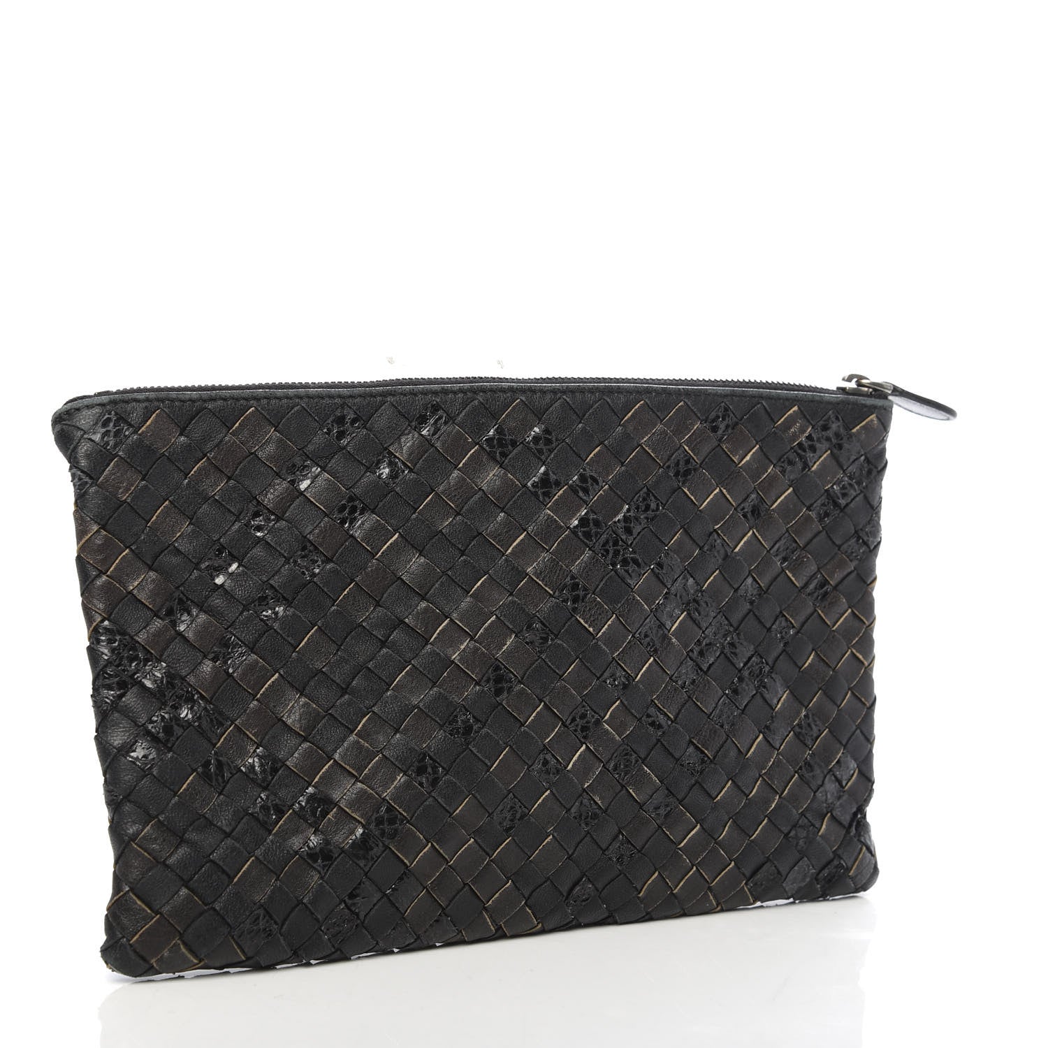 Bottega Veneta Nappa Ayers Intrecciato Medium Document Case Black 2 of 11