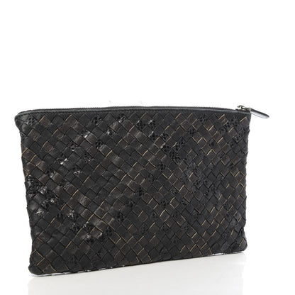 Bottega Veneta Nappa Ayers Intrecciato Medium Document Case Black 2 of 11