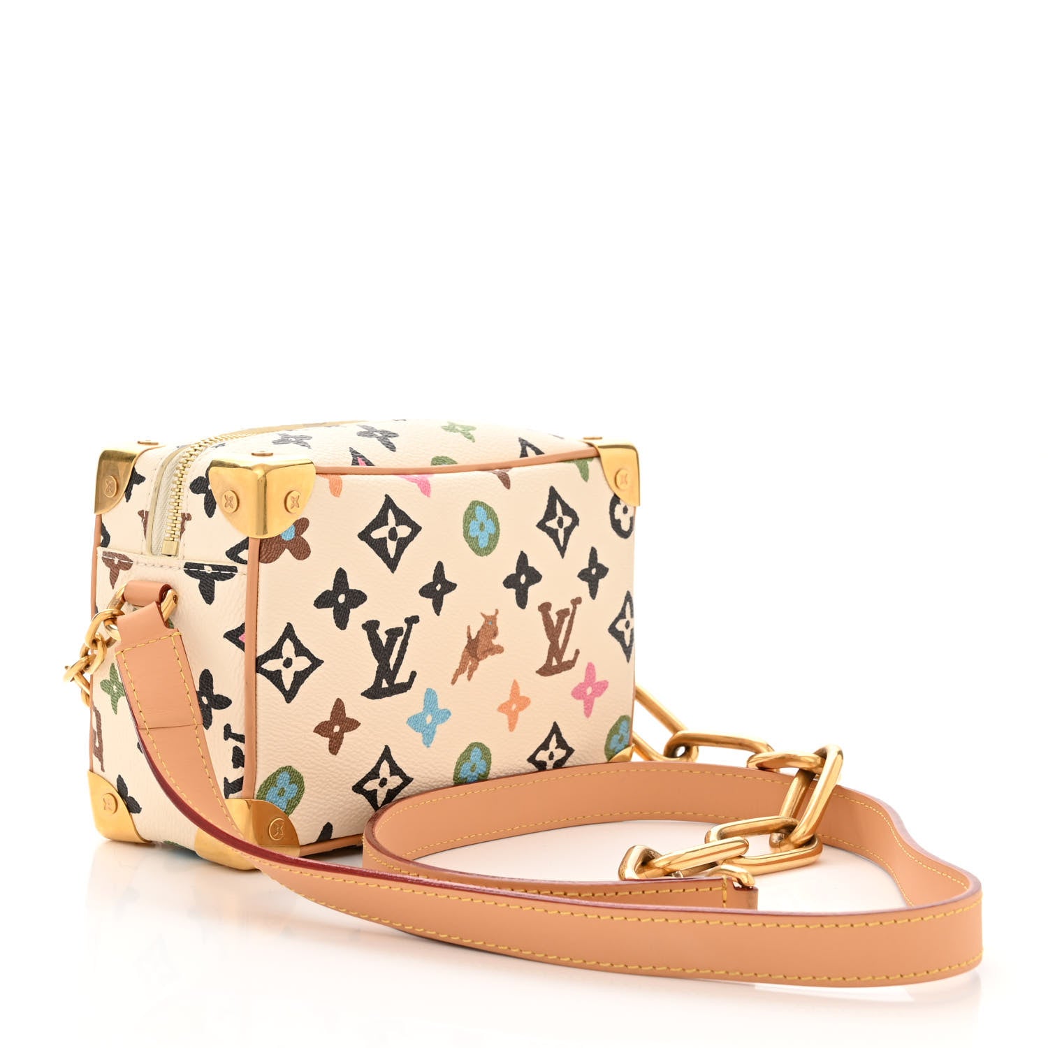 ピンクとホワイトのグラニーバッグ luis vuitton Louis Vuitton Pink Quilted Leather New Wave Chain MM Bag