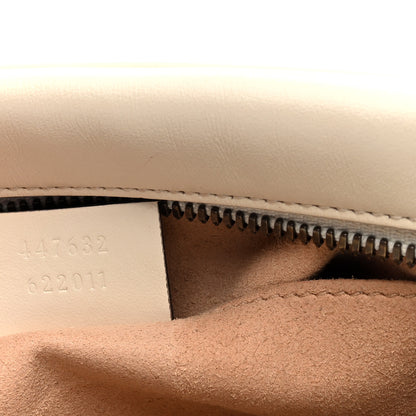 Gucci Calfskin Matelasse Small GG Marmont Chain Shoulder Bag White 7 of 10