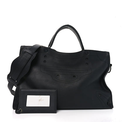 Balenciaga Veau Soyeux Perforated Blackout Hardware City Black 3 of 11