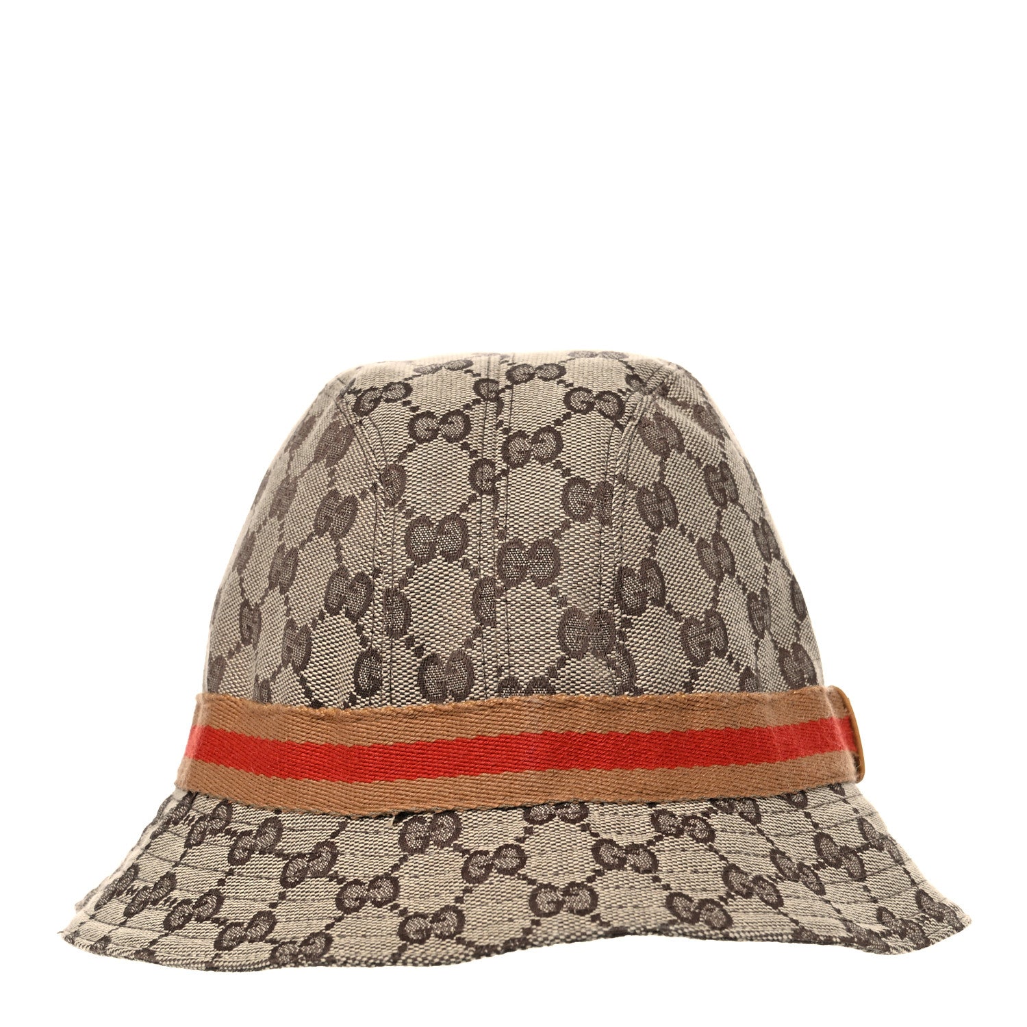 Gucci Monogram Web Bucket Hat M Brown 3 of 6