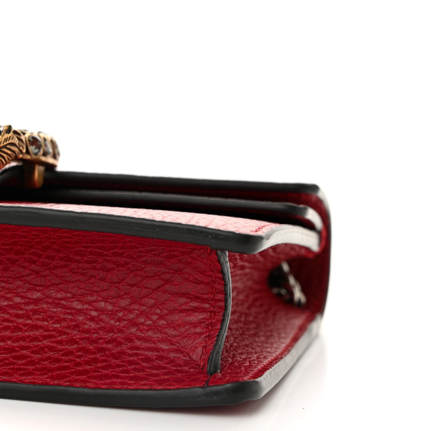 Gucci Calfskin Super Mini Dionysus Shoulder Bag Hibiscus Red 9 of 11
