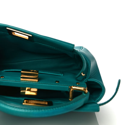 Fendi Nappa Mini Peekaboo Iconic Satchel Lago 5 of 22