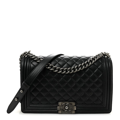 Chanel Caviar Quilted New Medium Boy Flap Black 1 of 10