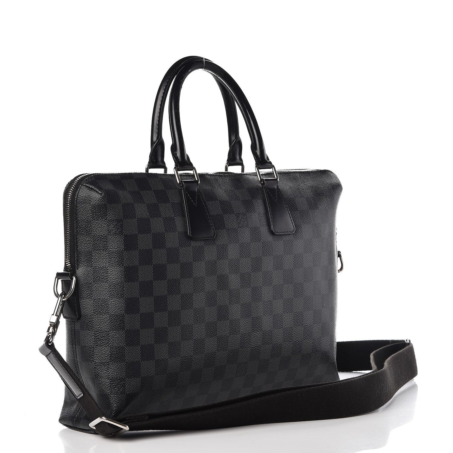 Damier Graphite Porte-Documents Jour