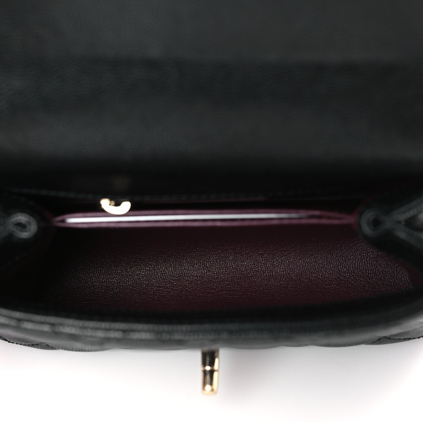 Caviar Quilted Extra Mini Coco Handle Flap Black