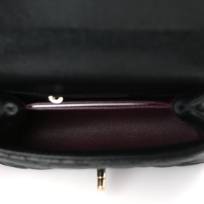 Chanel Caviar Quilted Extra Mini Coco Handle Flap Black 5 of 10