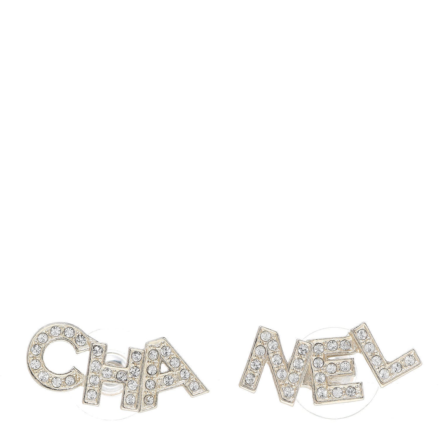 Crystal Pearl Signature Stud Earrings Gold