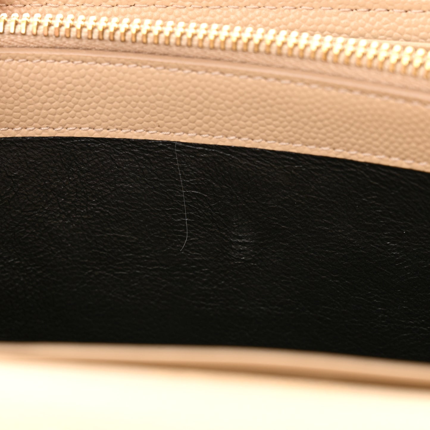 Grain De Poudre Matelasse Chevron Monogram Chain Wallet Nude Powder